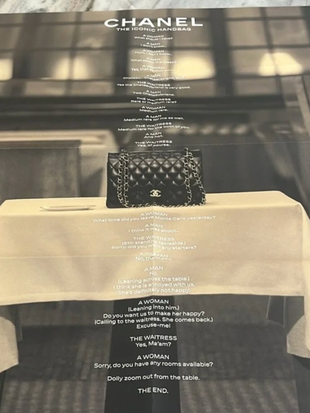 CHANEL Iconic Handbag Poster Brad Pitt Penelope Cruz and Fine Jewelry Magazine